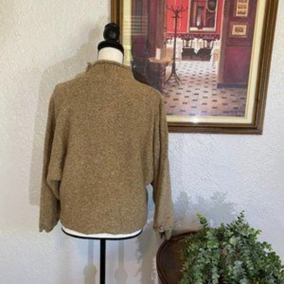 William Rast ~ Mock Turtleneck Tan Knit Sweater ~ Size Medium - Picture 5 of 7